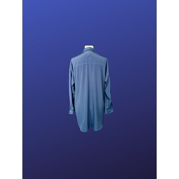 Chico’s Oversized Blouse, Tab Sleeve, ROYAL BLUE, Chico’s Size 1/US Size 8, NWOT - Picture 3 of 9